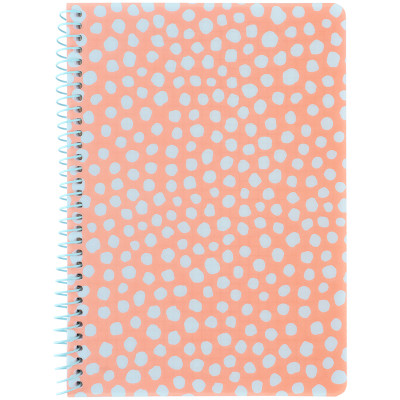 Блокнот Axent на спіралі А5 80 аркушів, клітинка, пластикова обкладинка, персиковий (8462-3-A) Вінниця - фото 1