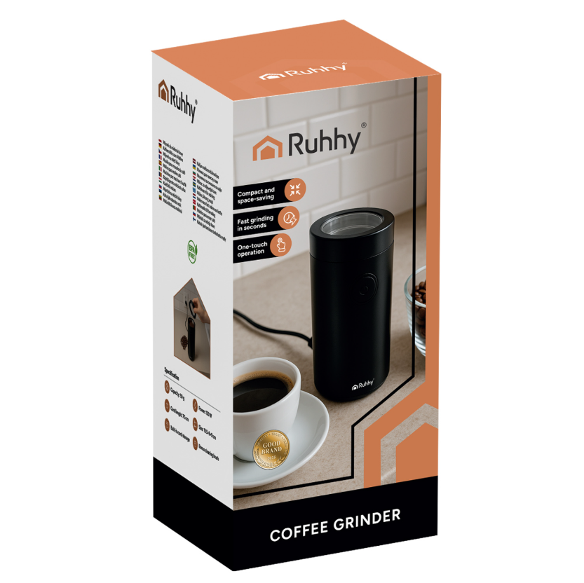 Електрична кавомолка для зернової кави 50 грам Ruhhy (26219) 150 Вт Нововолинськ - фото 7
