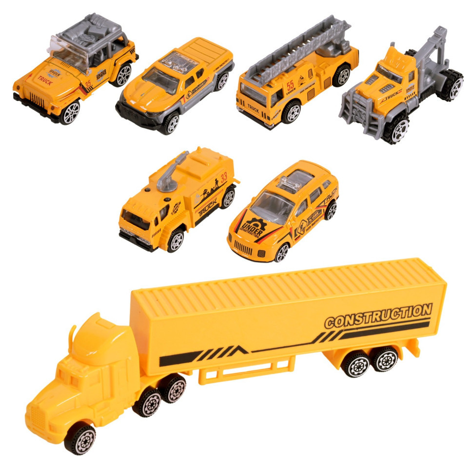 Дитячий трейлер з машинками LH638, 6 машинок Вінниця - фото 5