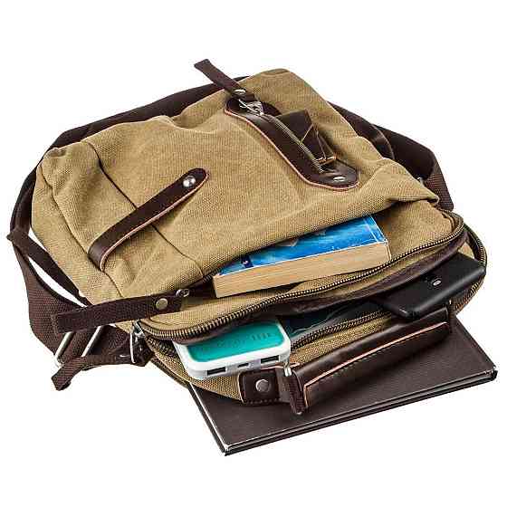 Сумка вертикальная текстильная Хаки (Vintage) Киев