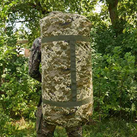 Тактична спецсумка рюкзак  120 л армійський дорожня сумка баул піксель 120 л сумка баул WAR Львів