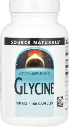 Гліцин для мозку Source Naturals Glycine 500 mg 100 капс Київ
