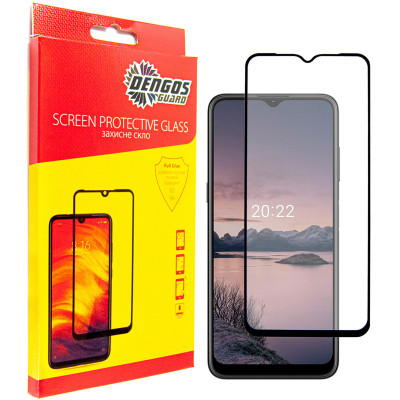 Скло захисне Dengos Full Glue Nokia G21 black frame (TGFG-236) Вінниця - фото 1