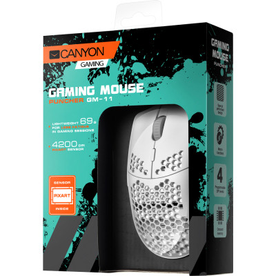 Мышка Canyon Puncher GM-11 USB White (CND-SGM11W) Винница - изображение 6