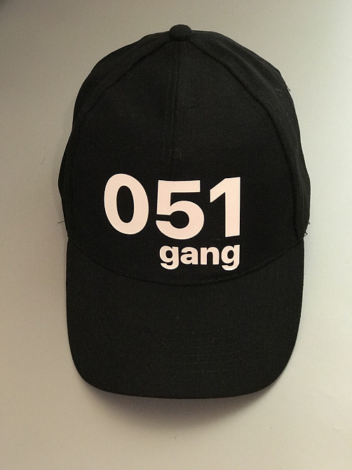 Черная хлопковая Кепка\Бейсболка с принтом - 051 gang Черновцы - изображение 3