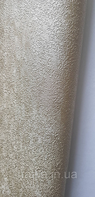Шпалери вінілові на флізеліні гарячого тиснення DUKA Selective 1.06x10 під штукатурку структурні золотисті 32651-7 Київ - фото 2