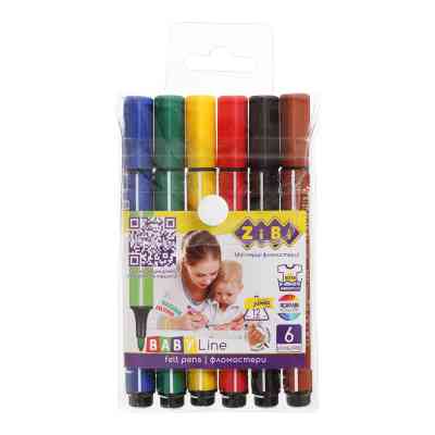 Фломастеры ZiBi BABY Line JUMBO 6 цветов (ZB.2806) Винница
