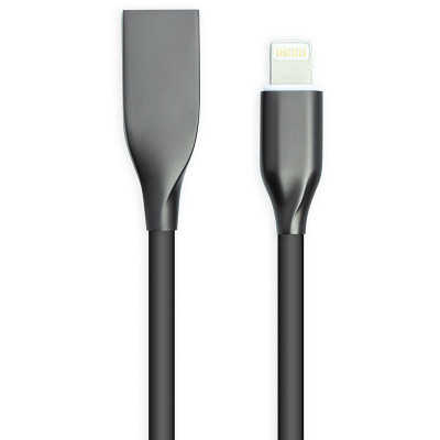 Дата кабель USB 2.0 AM to Lightning 1.0m black PowerPlant (CA911790) Вінниця - фото 1
