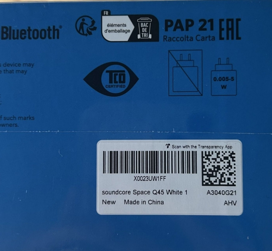 Наушники Anker SoundСore Space Q45 White (A3040G21) Харьков - изображение 4