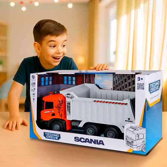 Автомодель серії Super Big Truck – Самоскид Scania (світло, звук) Дніпро