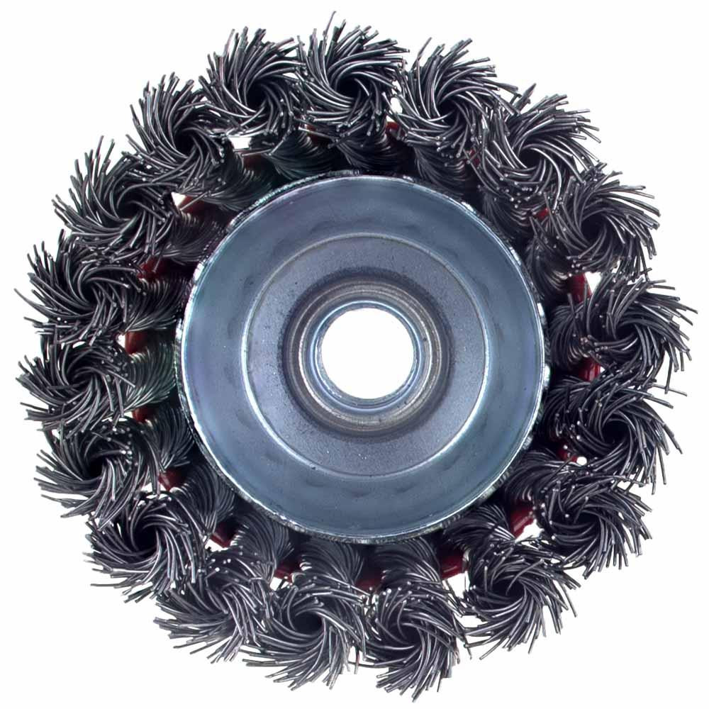 Чашеобразная проволочная щетка Ø85 мм M14×2 мм (стальная витая) SIGMA (9026081) Ровно - изображение 5