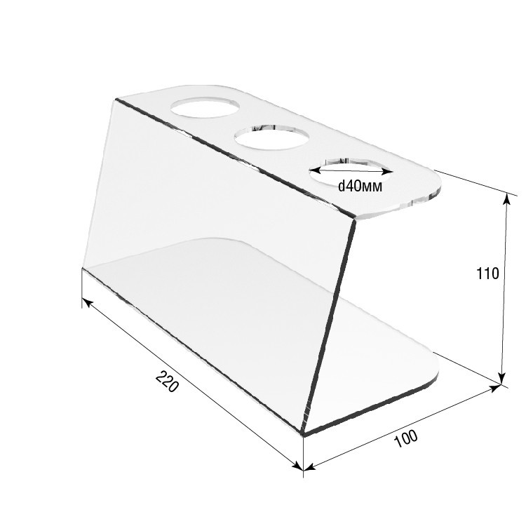 Подставка EKOSTAR для вафельного рожка на 3шт Киев - изображение 4