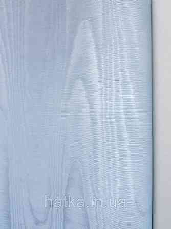 Шпалери вінілові на паперовій основі Sirpi Italian Silk 7 хвилясті смуги зріз дерева сині з сріблом Київ