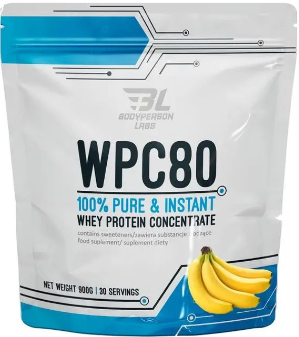 Сывороточный протеин Bodyperson Labs WPC80 900 г Банан Киев - изображение 1