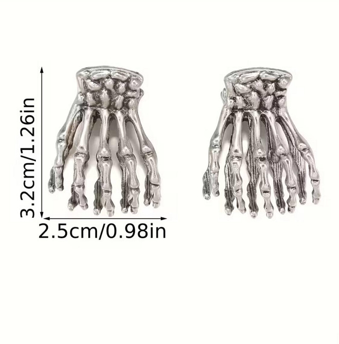 Мини крабики для волос “Скелетная рука”, 2 шт Киев - изображение 4