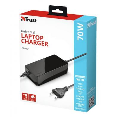 Блок питания к ноутбуку Trust Primo 70W-19V Universal Laptop Charger (22141_TRUST) Винница - изображение 4