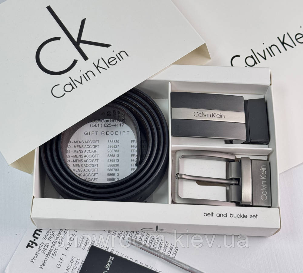 Чоловічий подарунковий набір (ремінь із двома пряжками) (413) Київ - фото 3