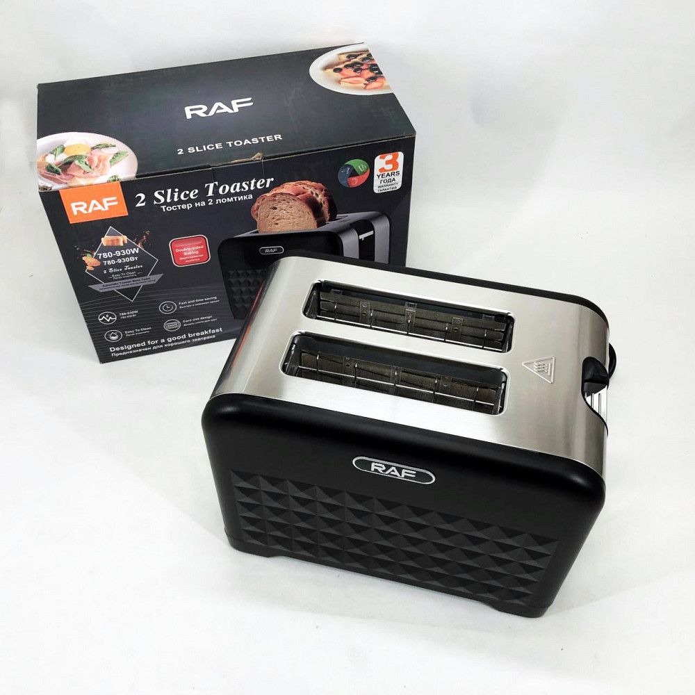 Хороший тостер для хліба RAF R.2101 900 Вт, Тостер зі стійкими ніжками для дому та офісу EL-93 Львів - фото 17