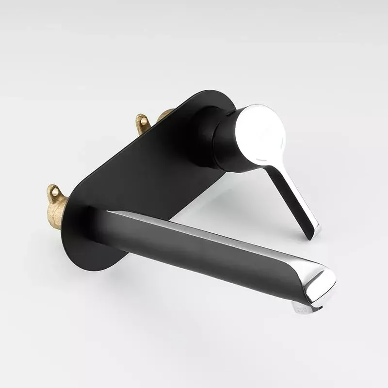 Змішувач для раковини настінний Gappo G1003-26 чорний/хром Київ - фото 3