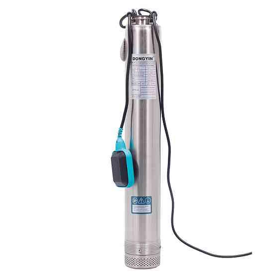 Насос з нижнім забором води 0.55кВт H 36(27)м Q 100(66)л/хв Ø100мм+поплавок DONGYIN 4SNM4/4 (777363) Рівне