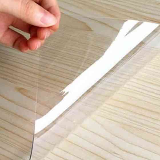 Мягкое стекло Прозрачная силиконовая скатерть на стол Soft Glass Защита для мебели 3.8х1.0 м Толщина Винница