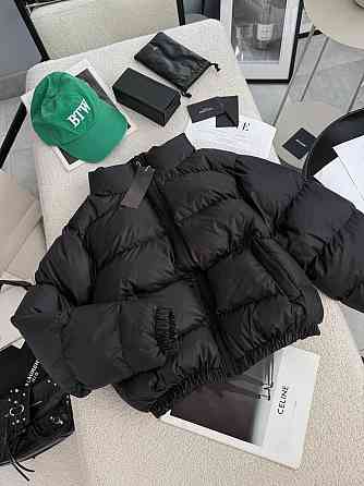 Жіноча стильна повсякденна куртка на біопуху плащівку лаке Чорний, 46/48 Одеса