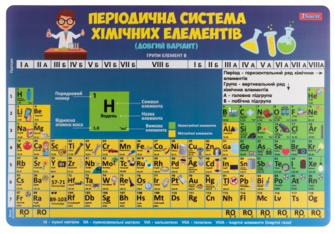 Підкладка настільна А3 "1 Вересня" Таблиця Менделєєва, 491473, шт Київ
