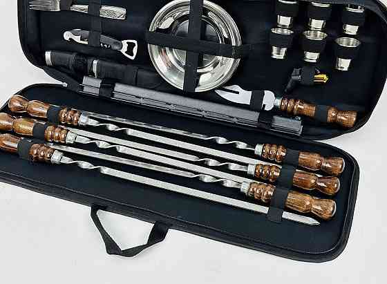 Набір шампурів і посуду для пікніка 2 В1 HAPPY DAYS Подарунковий набір шампурів Тернопіль