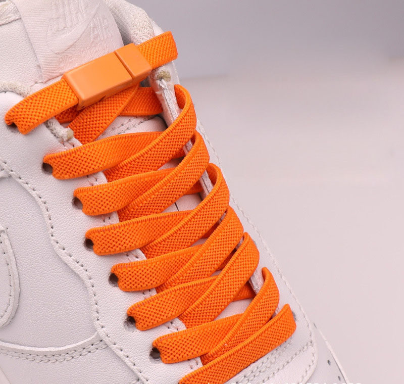 Еластичні шнурки без зав'язок з магнітними застібками Помаранчевий Сміла - фото 5