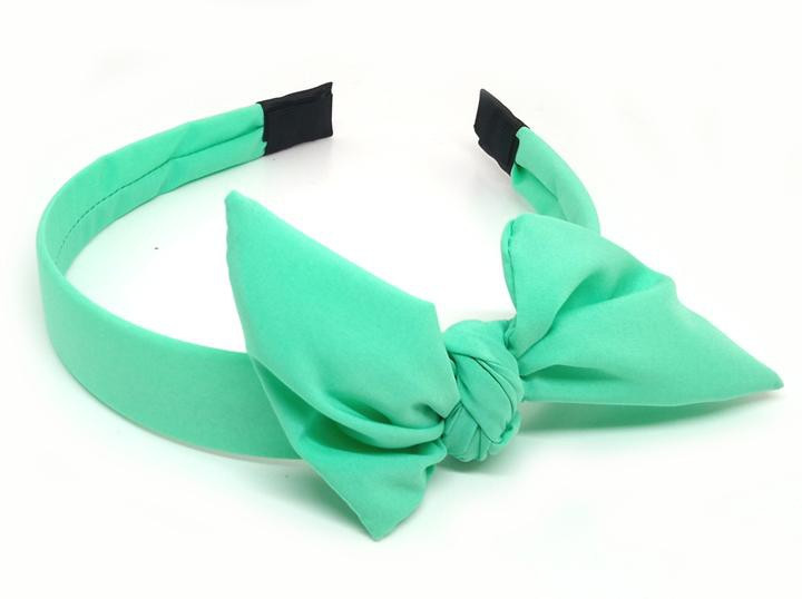 Обруч на голову з бантиком м'ятний Київ - фото 1