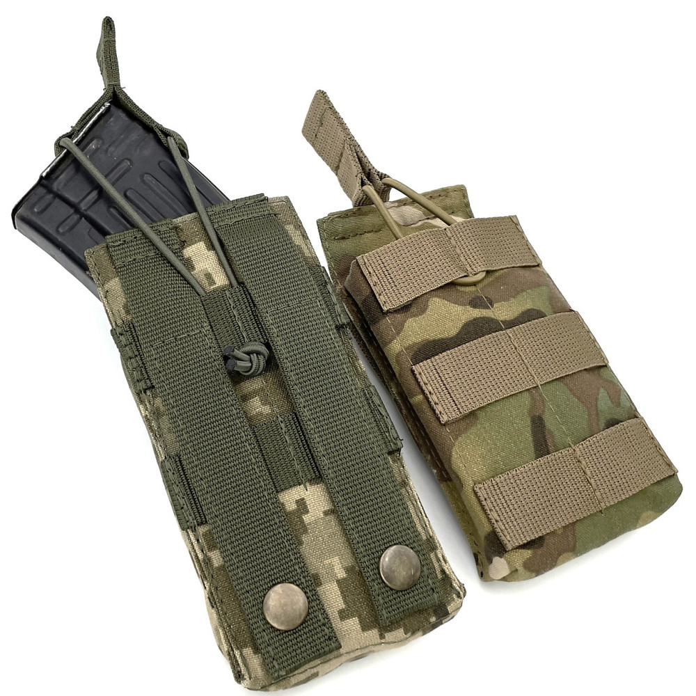 Підсумок м'який для одного магазину АК IRR Cordura 500 D Пиксель MM-14 (olive) Запоріжжя - фото 4