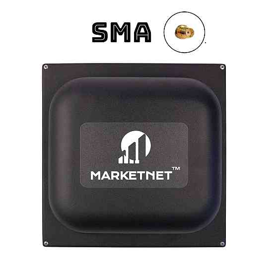 4G антенна панельная MARKETNET Square SMA мощностью 21 dBi действия 800/900/1800/2100/2600 МГц Киев