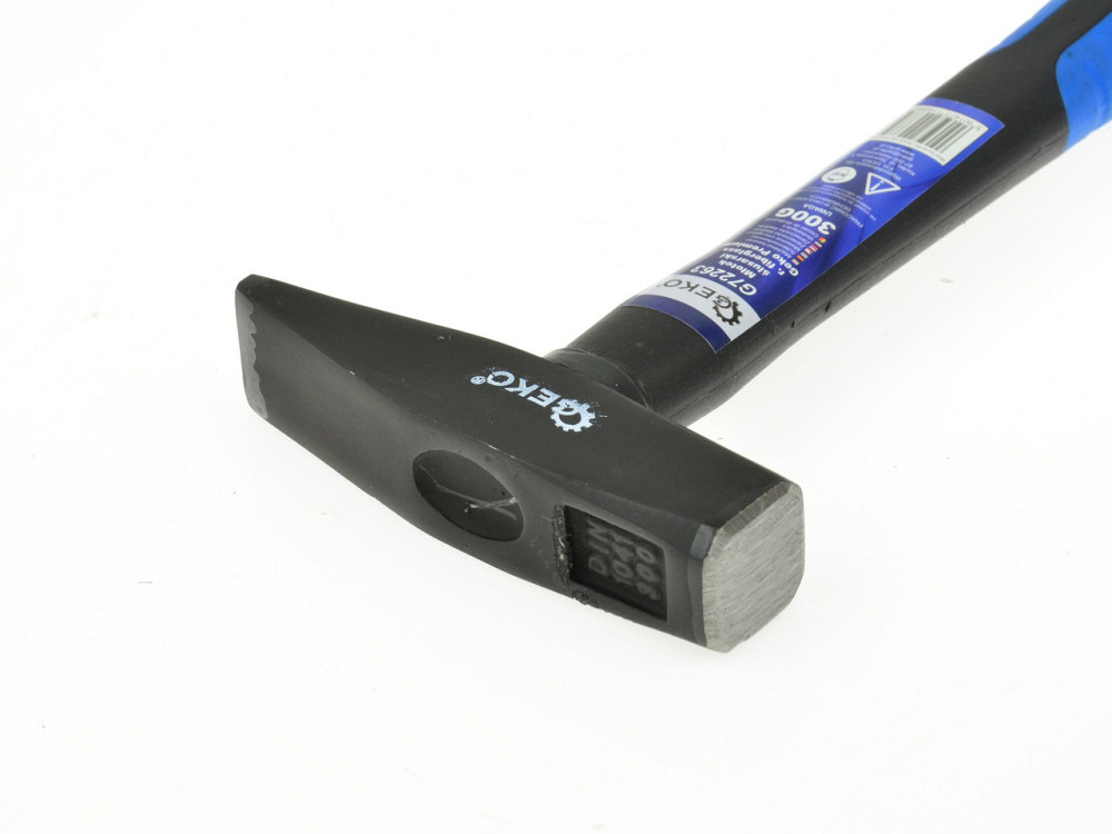 Молоток слюсарний "GeKo"-premium 0,3 кг з ручкою зі скловолокна покритого TPR Київ - фото 2