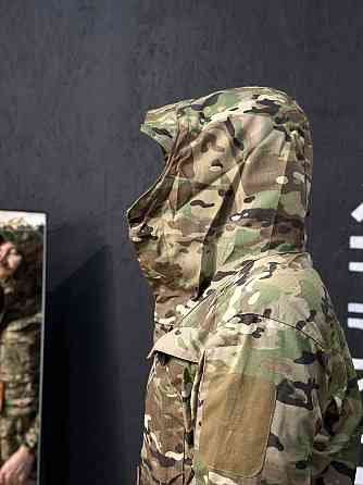 Армійська куртка з капюшоном та липучками зручна легка демісезонна з кишенями і захистом від вітру Львів