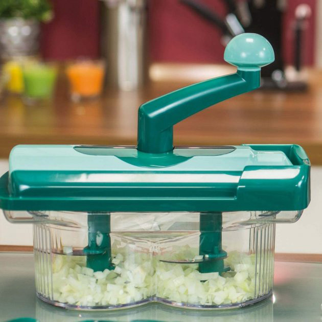 Ручна овочерізка шинковка з контейнером Nicer Dicer Twist, Ручной измельчитель овощерезка KB-22 Івано-Франківськ - фото 4