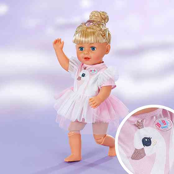 Одяг для ляльки Baby Born – Сукня з лебедем (43 см) Дніпро