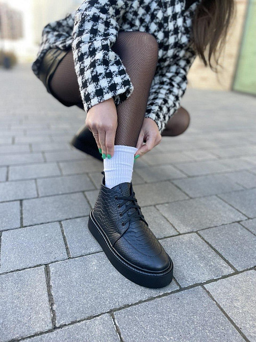 Черевики жіночі SEE SEVEN 1519 чорний дракон (зима, шкіра натуральна) (5307) 37р.38р.39р. 39, ч Коломыя - изображение 1