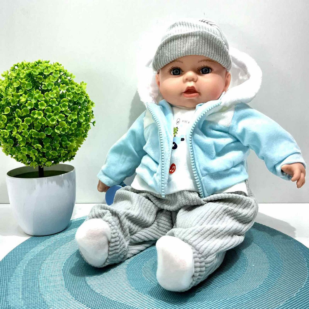 Кукла-пупс м'яконабивна з соскою та звуковими ефектами укр мова 42см Вид 4 (M 5919 I UA) Чернігів - фото 1