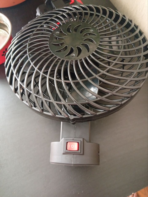 Вентилятор акумуляторний Lithium Electric Fan 48V, автономний підлоговий вентилятор, 2 швидкості, чорний Одеса - фото 2