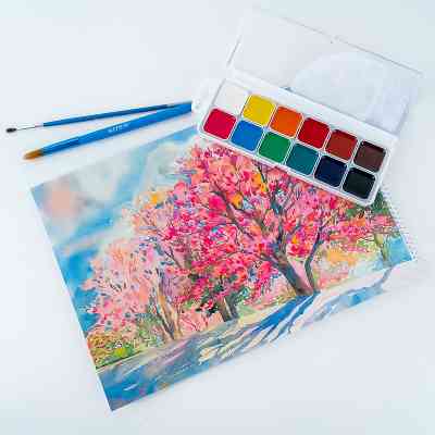 Акварельные краски Kite Classic, 12 цветов (K-061) Винница