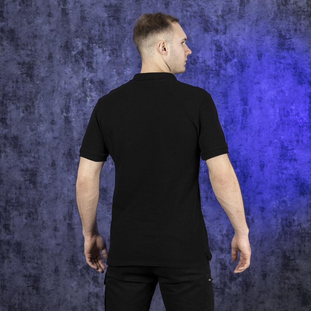 Чоловіче чорне поло Pobedov Loft Batal Київ - фото 3