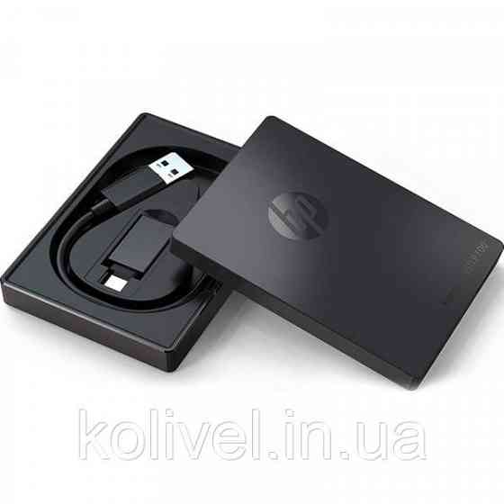 SSD external, USB 3.1 Gen2 Type-C 512Gb, HP P700, TLC, Black, чорний, Retail (5MS29AA) Киев