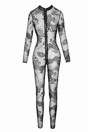Сітчастий бодістокінг Noir Handmade F237 Long tulle overall, M Sex Aura Київ