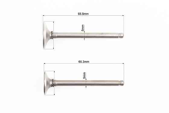 Клапан впускний, випускний к-кт 70-110-125cc Киев