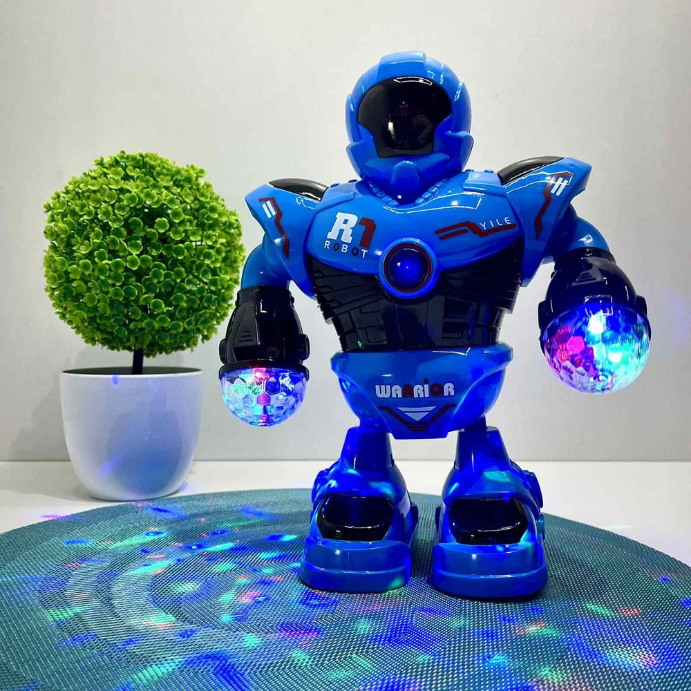 Робот Space Police танцюючий рухає руками та ногами світло звук Блакитний (58660) Чернігів - фото 5