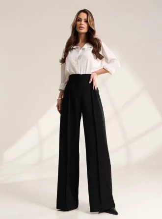 Женские брюки палаццо высокой посадки черные / шоколад женские брюки высокой посадки Одесса