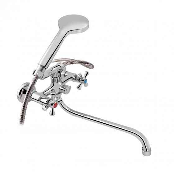 Змішувач для ванни Lidz (CRM) 75 21 140S New з душовим гарнітуром Київ