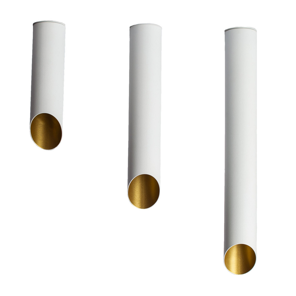 Світильник стельовий Slice під три лампи Е27 NL 382819 WH+GD білий + золото всередині Київ - фото 3