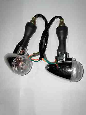 Повороти (пара) круглі (хром, прозорі) Київ