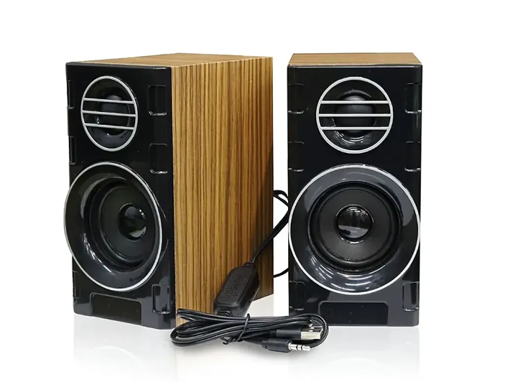 Музичні колонки для комп'ютера 2.0 FT-2031, USB живлення, Mini Jack AUX, мікрофон і регулятор гучності Одеса - фото 2